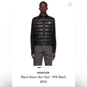 Black Down Gui Vest - 999 Black